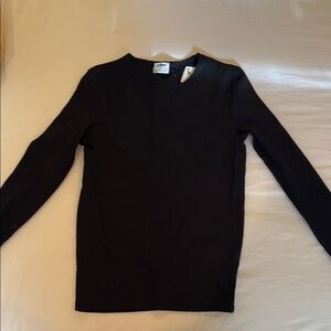 Women's Black Long Sleeve Top